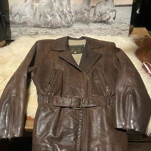 Vintage thick leather jacket